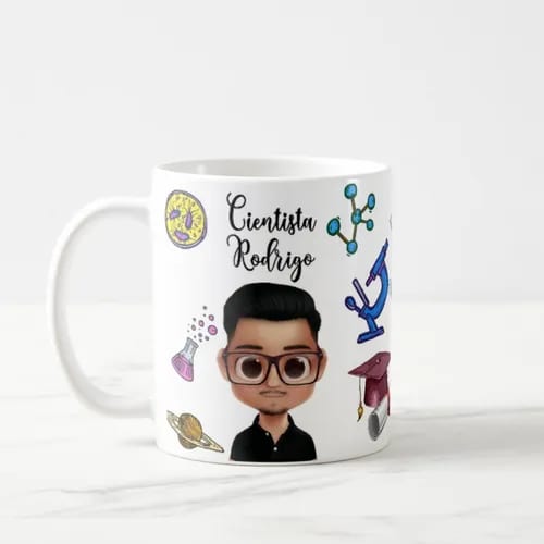 Caneca Personalizada Presente para Professor de Ciências