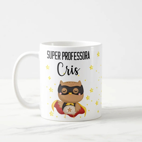 Caneca Personalizada Professora Coruja Dia dos Professores