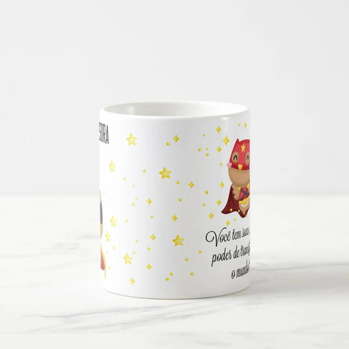 Caneca Personalizada Professora Coruja Dia dos Professores