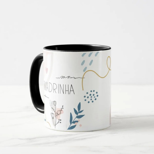 Caneca Lembrança Madrinha Batizado Crisma Casamento