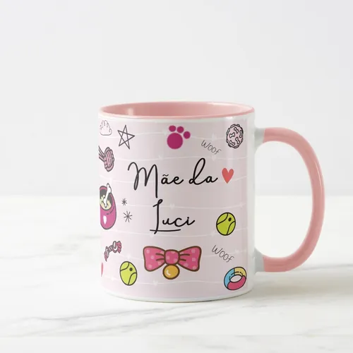 Caneca Personalizada Presente Pet Border Collie com Nome