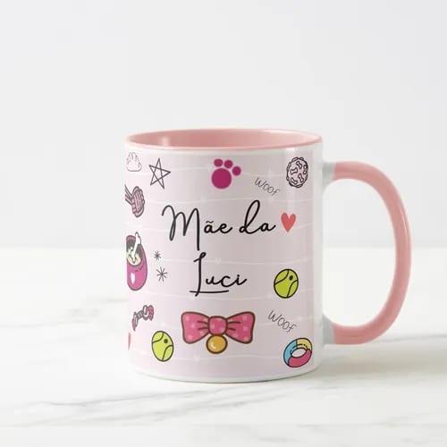 Caneca Personalizada Presente Pet Border Collie com Nome