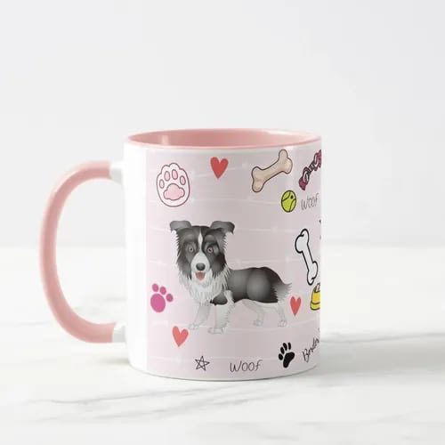 Caneca Personalizada Presente Pet Border Collie com Nome - Pet (Pet Lover)