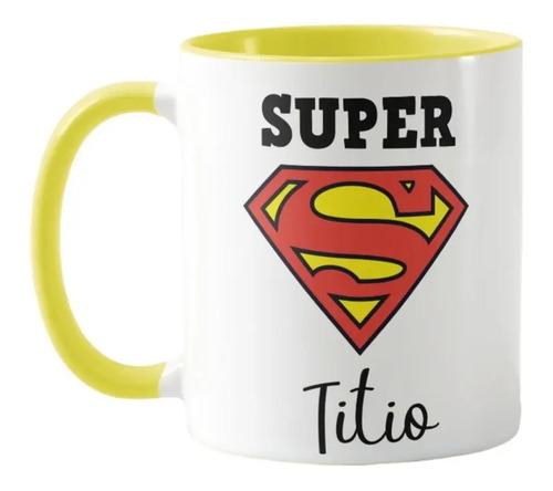 Caneca Presente Personalizado Para Para Tio Super Titio - Família (Tio(a))