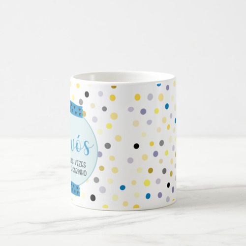 Caneca Presente Criativo Avós Duas Vezes Amor E Carinho