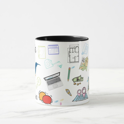 Caneca Personalizada Símbolo Corretor De Imóveis Imobiliária