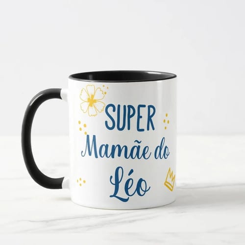 Caneca Personalizada Super Mamãe Presente Criativo Mãe