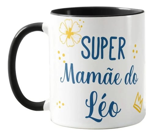 Caneca Personalizada Super Mamãe Presente Criativo Mãe - Família (Mãe)