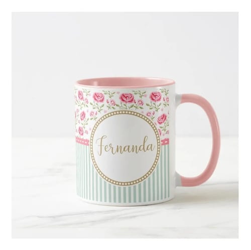 Caneca Personalizada e Delicada para a Melhor Mãe do Mundo