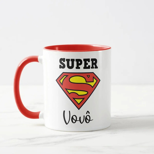 Caneca Divertida de Presente Personalizado para o Super Vovô