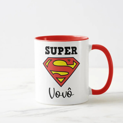 Caneca Divertida de Presente Personalizado para o Super Vovô
