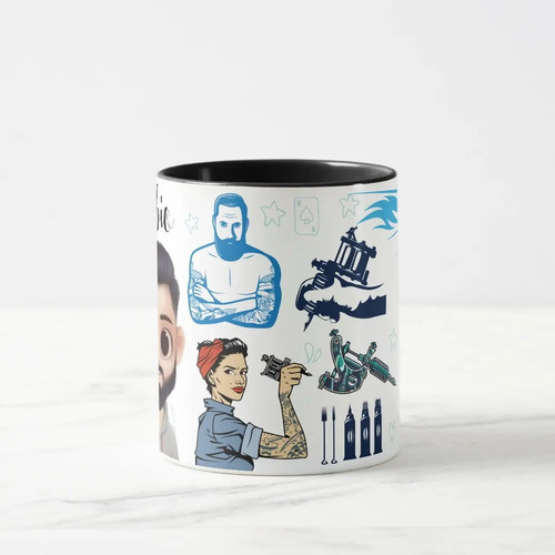 Caneca Personalizada Tatuagem Presente Criativo Tatuador
