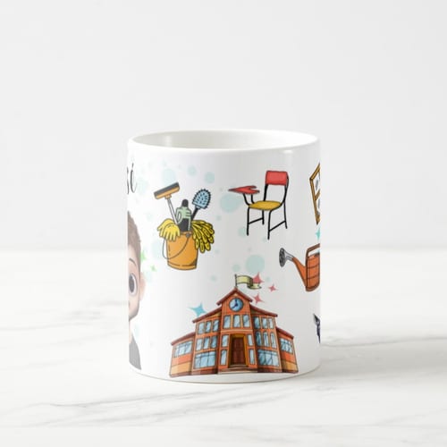Caneca Presente Personalizado Para Zelador Escolar