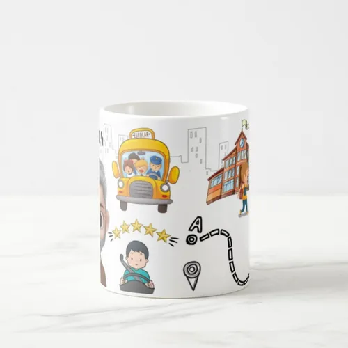 Caneca Presente Personalizado para Motorista Escolar