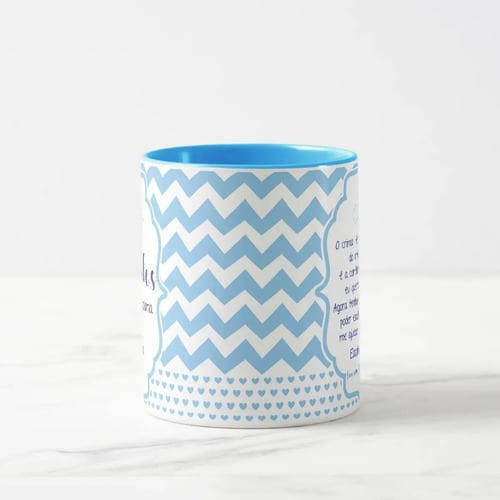 Caneca Personalizada Presente Padrinho de Crisma com Nomes
