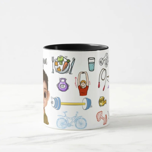 Caneca Personalizada Personal Trainer Com Nome E Avatar