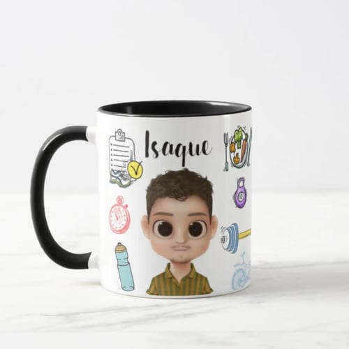 Caneca Personalizada Personal Trainer Com Nome E Avatar