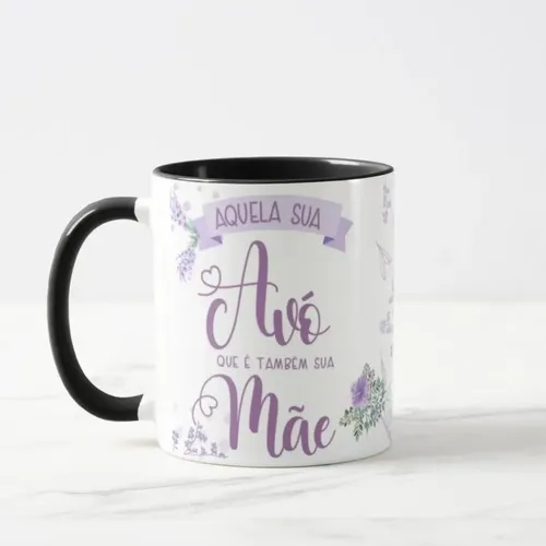 Caneca Avó Presente Especial para Segunda Mãe Aniversário