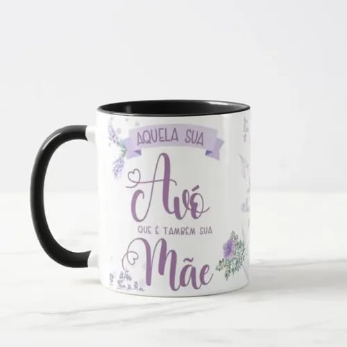 Caneca Avó Presente Especial para Segunda Mãe Aniversário