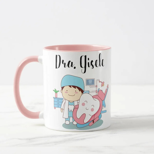 Caneca Dentista Presente Especial Odontologia Infantil - Profissões (Dentista)