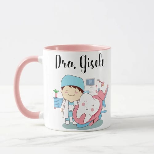 Caneca Dentista Presente Especial Odontologia Infantil - Profissões (Dentista)