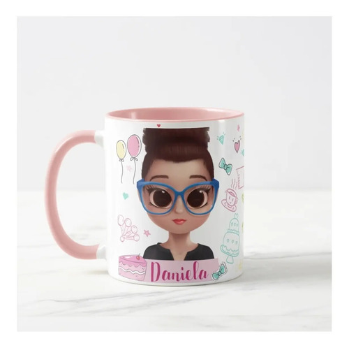 Caneca Confeiteira Presente Criativo de Mulher com Nome - Profissões (Cozinheiro(a))