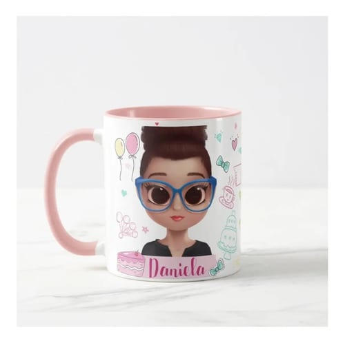 Caneca Confeiteira Presente Criativo de Mulher com Nome - Profissões (Cozinheiro(a))