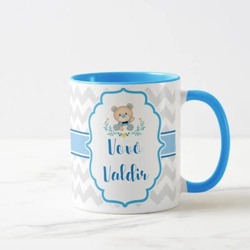 Caneca Presente Anúncio Gravidez Promovido a Vovô com Nome