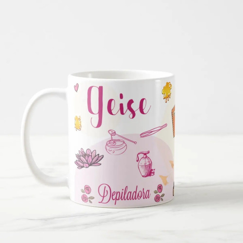 Caneca Presente Depiladora Estética Profissão Depilação - Profissões (Depilação)