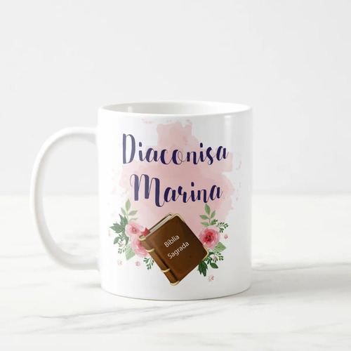 Caneca Personalizada Presente Criativo Diaconisa com Nome