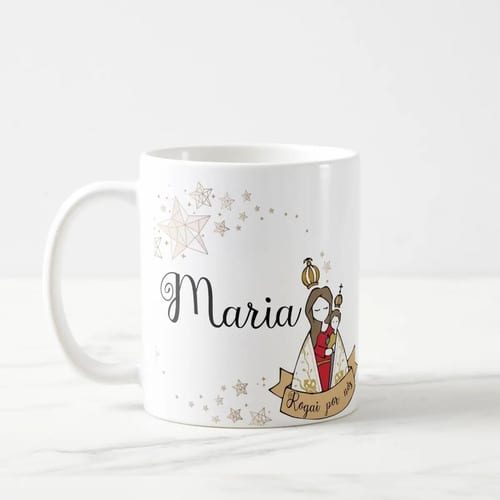 Caneca para Católica Presente de Fé Devoção à Nossa Senhora