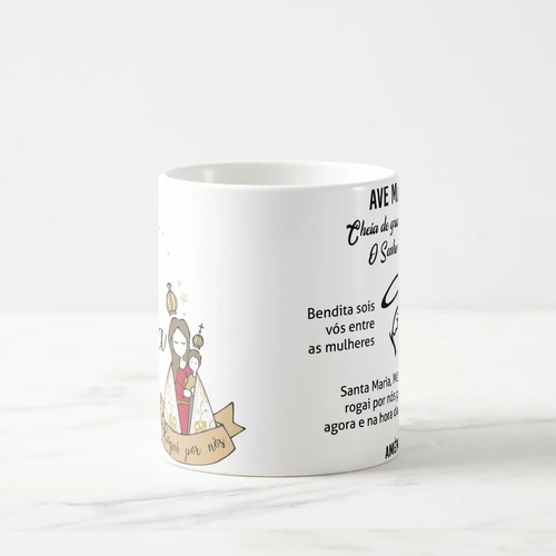 Caneca para Católica Presente de Fé Devoção à Nossa Senhora