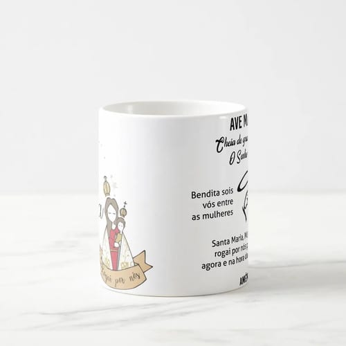 Caneca para Católica Presente de Fé Devoção à Nossa Senhora