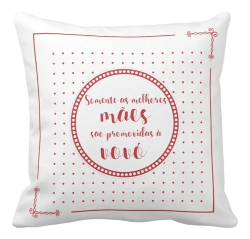 Kit Caneca e Almofada Personalizada para as Melhores Mães São Promovidas a Vovó - Família (Mãe)