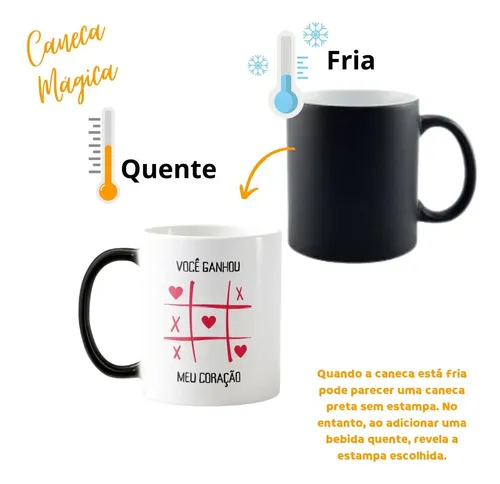 Caneca Mágica Especial para Casal Dia dos Namorados