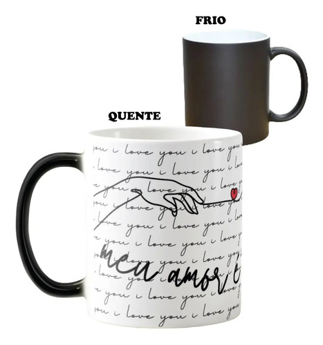 Caneca Mágica Presente Criativo Romântico Casal Namorados - Outros (Casal)