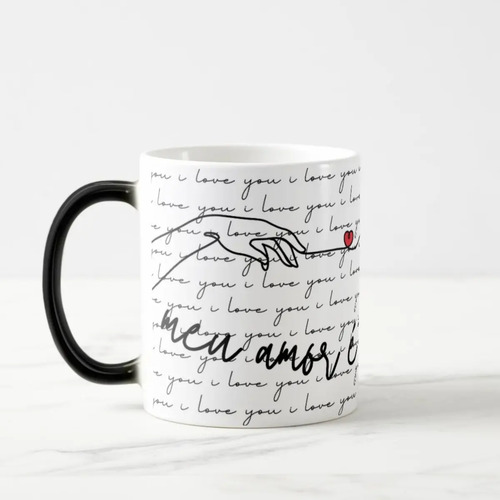 Caneca Mágica Presente Criativo Romântico Casal Namorados