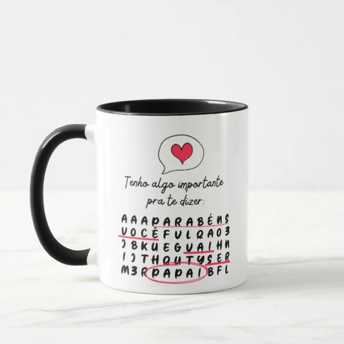 Caneca Presente Criativo Revelação de Gravidez Especial
