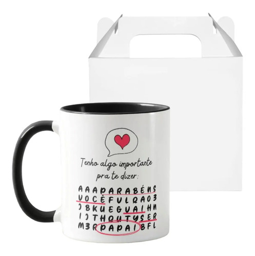 Caneca Presente Criativo Revelação de Gravidez Especial - Anúncio de Gravidez (Pai)