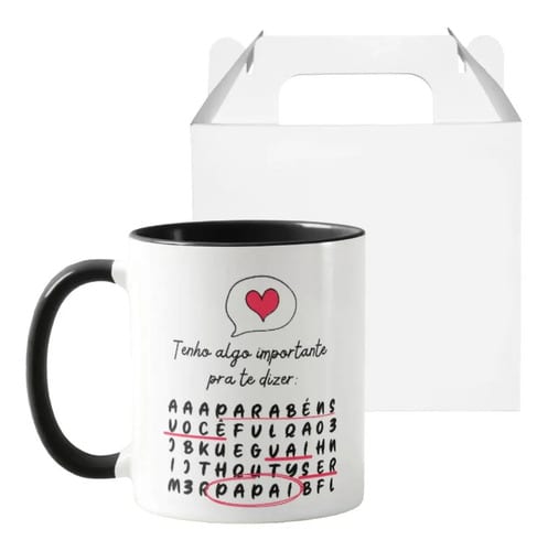 Caneca Presente Criativo Revelação de Gravidez Especial - Anúncio de Gravidez (Pai)