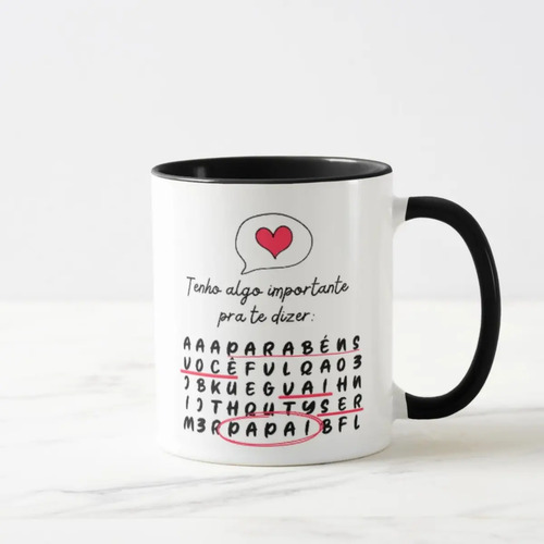 Caneca Presente Criativo Revelação de Gravidez Especial