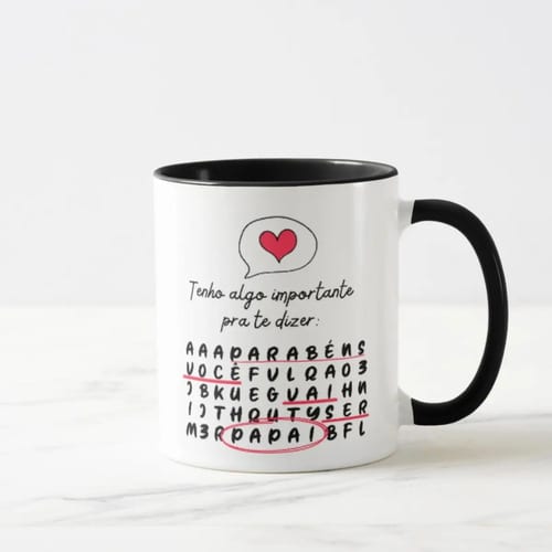 Caneca Presente Criativo Revelação de Gravidez Especial