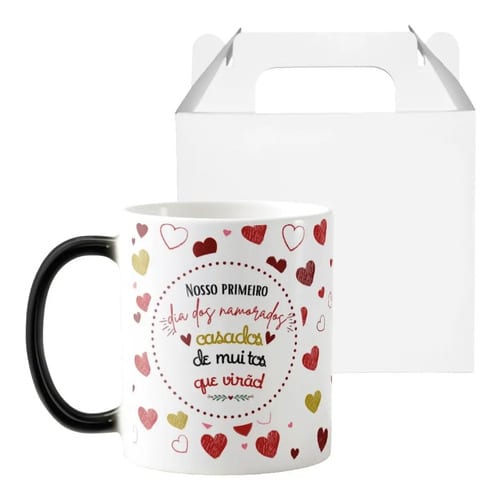 Caneca Mágica para Primeiro Dia dos Namorados Casados