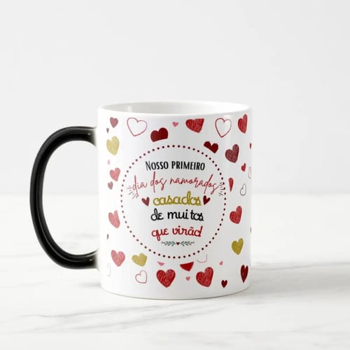 Caneca Mágica para Primeiro Dia dos Namorados Casados
