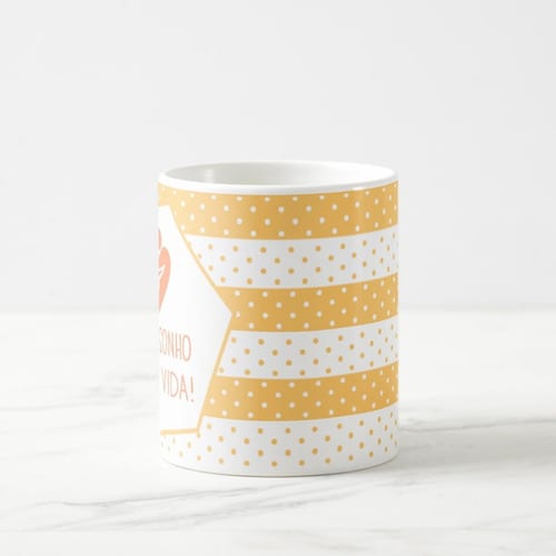 Caneca Mágica Especial Gestação Nosso Sonho Ganhou Vida