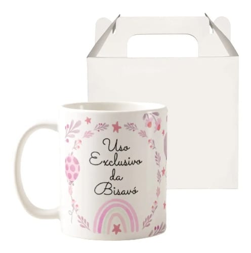 Caneca Delicada Presente Especial Uso Exclusivo da Bisavó - Família (Bisavó)