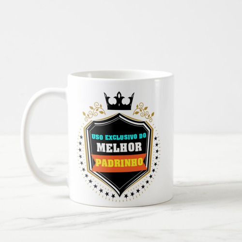 Caneca Masculina Presente Criativo para Melhor Padrinho