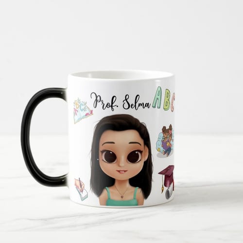 Caneca Mágica Presente Pedagogia Professora de Alfabetização