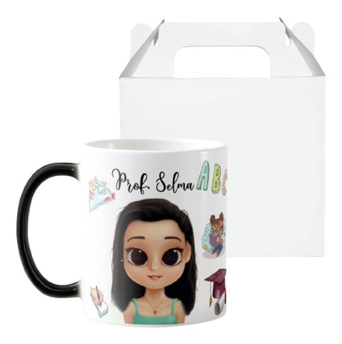 Caneca Mágica Presente Pedagogia Professora de Alfabetização