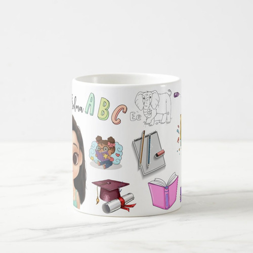 Caneca Mágica Presente Pedagogia Professora de Alfabetização